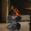 Fireplace fan blade metal replacement for wall-mounted wood 3