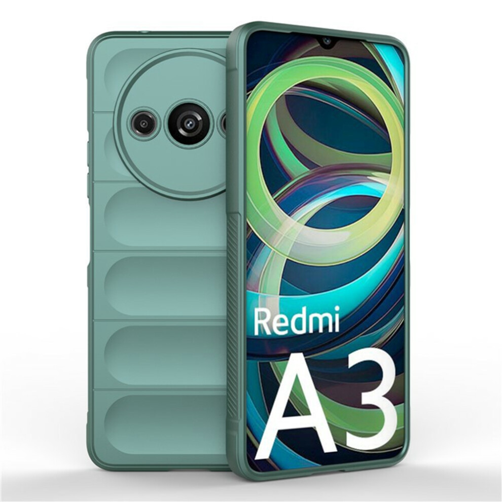 (Green) Amorus For Xiaomi Redmi A3 4G / Poco C61 4G Case Shockproof Soft Tpu Rugged Phone Back Cover Green 6914299599609