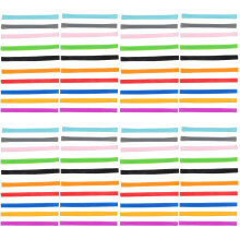 80 élastiques de fixation flexibles en silicone pour étuis à livres, stylets et autres supports pour crayons.