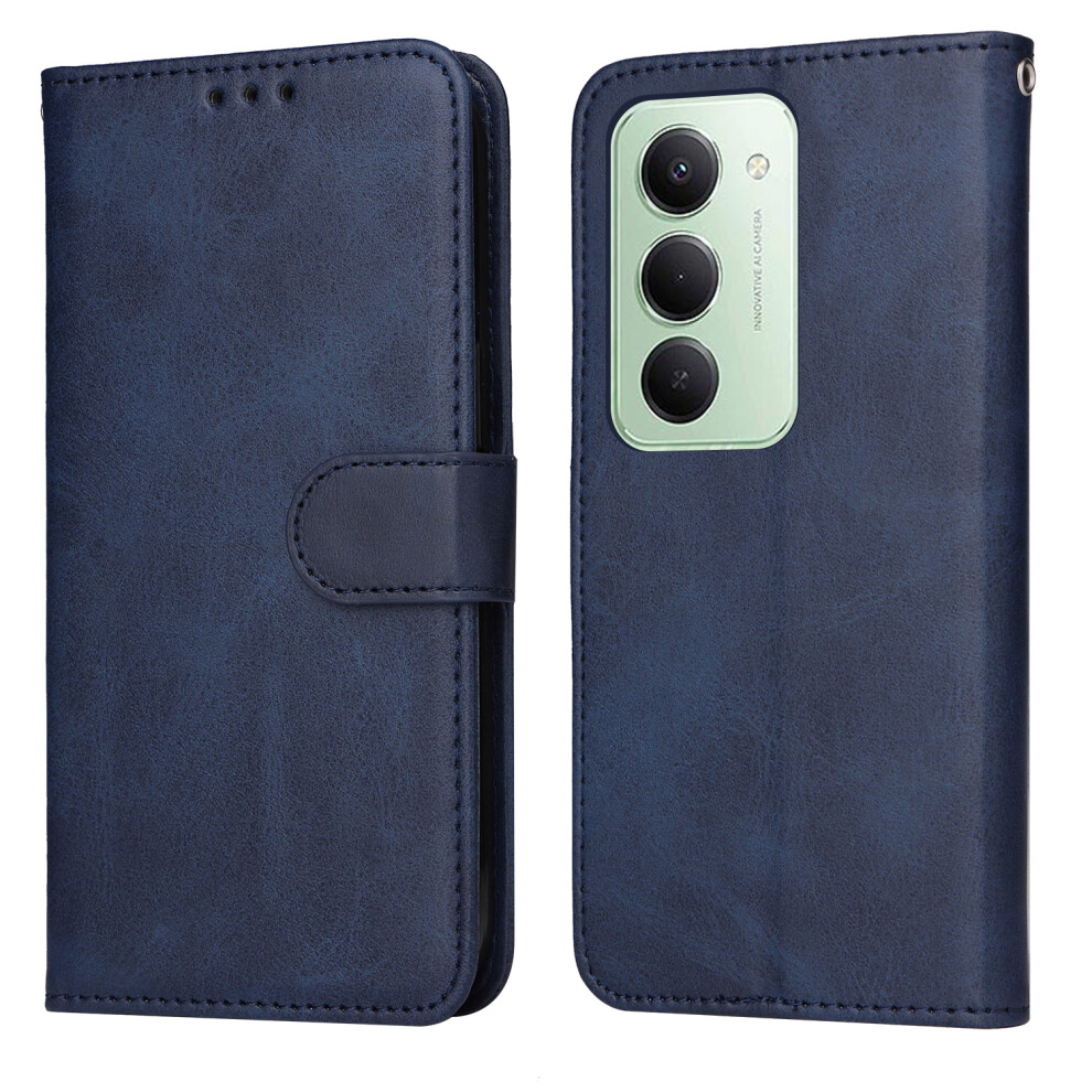(Blue) For Xiaomi Redmi 15 5G (Global) (169Mm) Case Wallet Pu Leather Folio Flip Phone Cover Blue 6914290497027