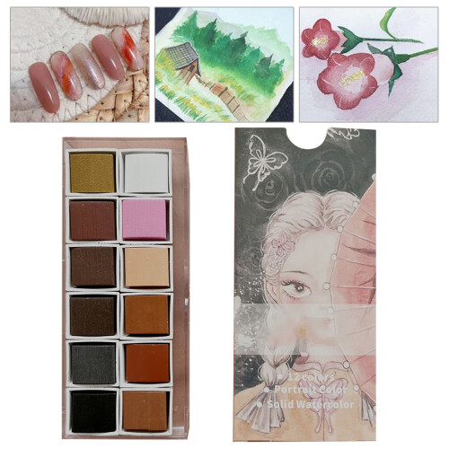 Γραφείο & Χειροτεχνία & Χαρτικά Celebration Activ12Color Glitter Ακουαρέλα Σετ Χρωμάτων με