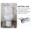 Water Tank Button Replacement Kit Dual Flush 2 PCS 6