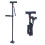 Harliver folding cane with LED light, adjustable, quad base 2