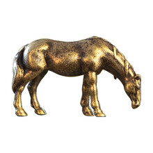 Estatua de caballo en miniatura de aleación de cobre, escultura de 1 pieza.