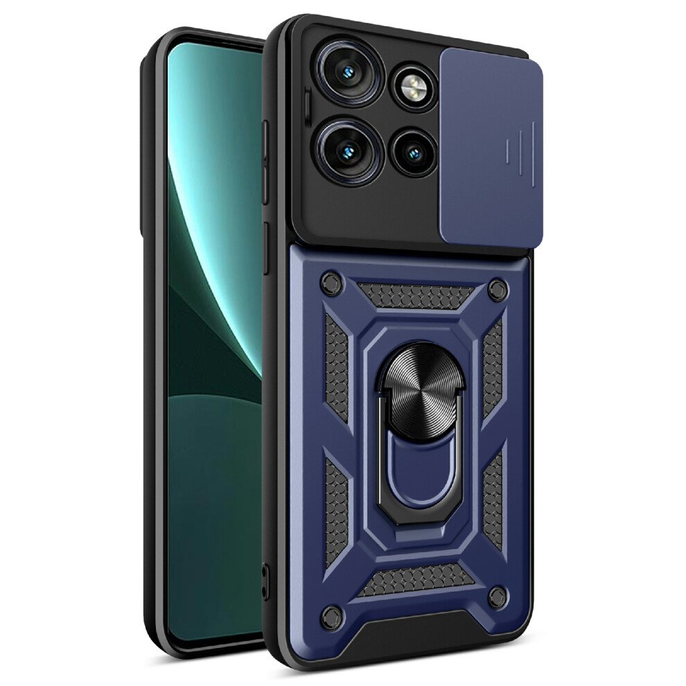 (Blue) Amorus For Motorola Edge 60 Neo 5G / Edge 50 Neo 5G / Moto S50 5G / Thinkphone 25 5G Case Kickstand Pc + Tpu Phone Cover With Came Blue 6914298557068