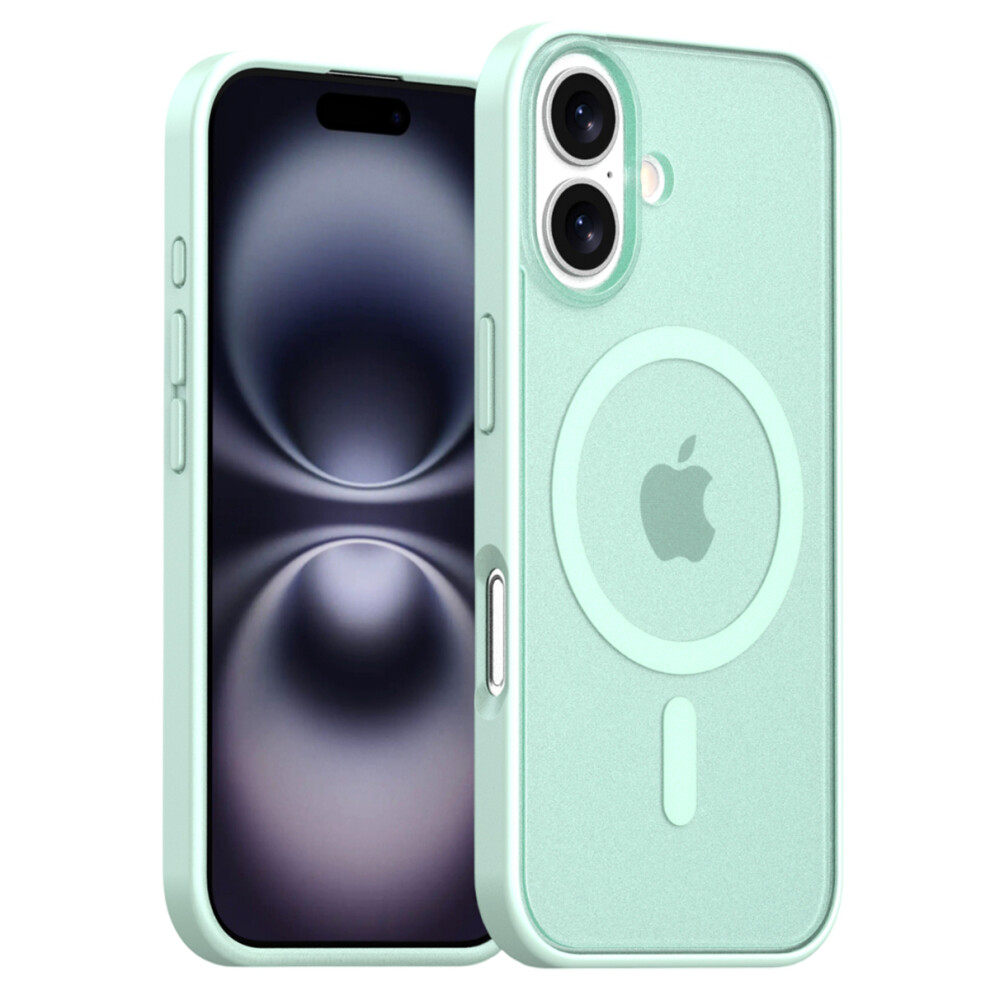 (Green) For Iphone 17 Case Compatible With Magsafe Skin Feel Frosted Pc + Tpu Phone Cover Green 6914299431442