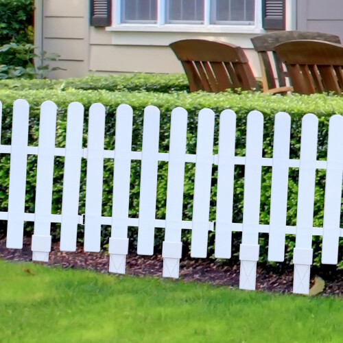 White Vinyl Picket Fence Panel 6 ft x 3 ft 2