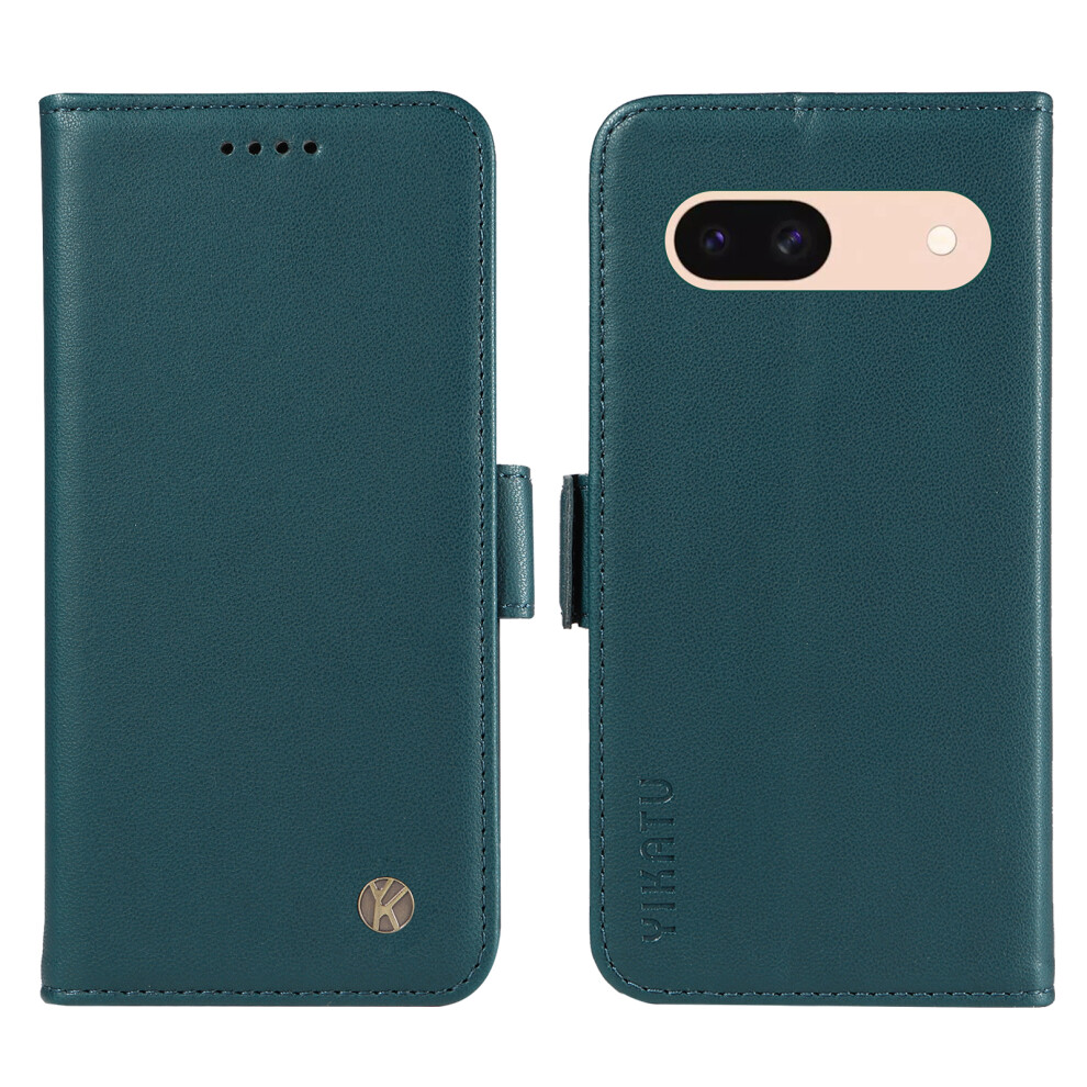 (Green) Yikatu For Google Pixel 8A Wallet Phone Case Yk-003 Leather Stand Cover Green 6914292609565