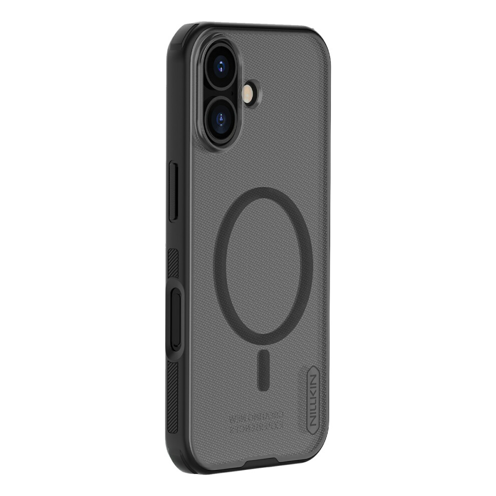 (Transparent ) Nillkin Frosted Shield Pro For Iphone 17 Case Compatible With Magsafe Pc + Tpu Phone Cover Black 6914291905132
