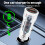 Car Charger USB PD Fast Charging Adapter 12-30V White Blue 6