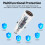 Car Charger USB PD Fast Charging Adapter 12-30V White Blue 4