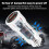 Car Charger USB PD Fast Charging Adapter 12-30V White Blue 7