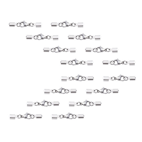 Sterling Silver Pendant Clasp Necklace Extender 80 pcs 1