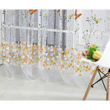 Kiplyki Tukkumyynti Perhosverho Tylli Ikkunakäsittely Voile Drape Valance1Panel Kangas