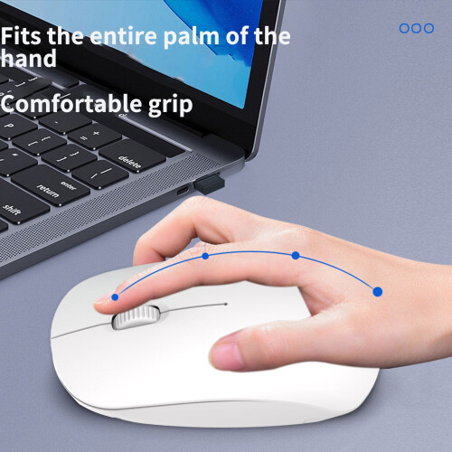Shengxiny wireless mouse white 2.4G Bluetooth 1
