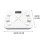 Smart Body Weight and Fat Scale with LCD and Bluetooth 3