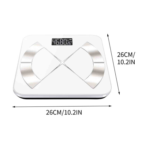 Smart Body Weight and Fat Scale with LCD and Bluetooth 2