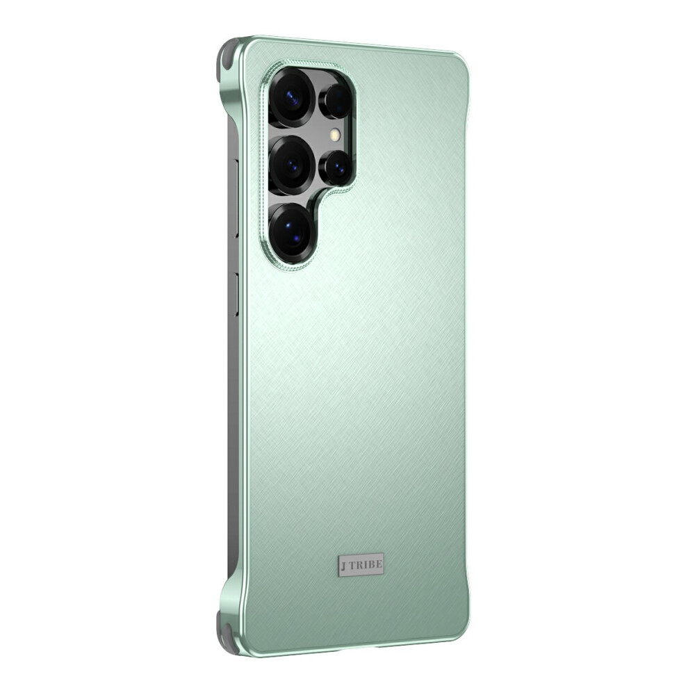 (Cyan) For Samsung Galaxy S24 Ultra Case Pc + Silicone + Alloy Matte Phone Cover Blue 6914293950932