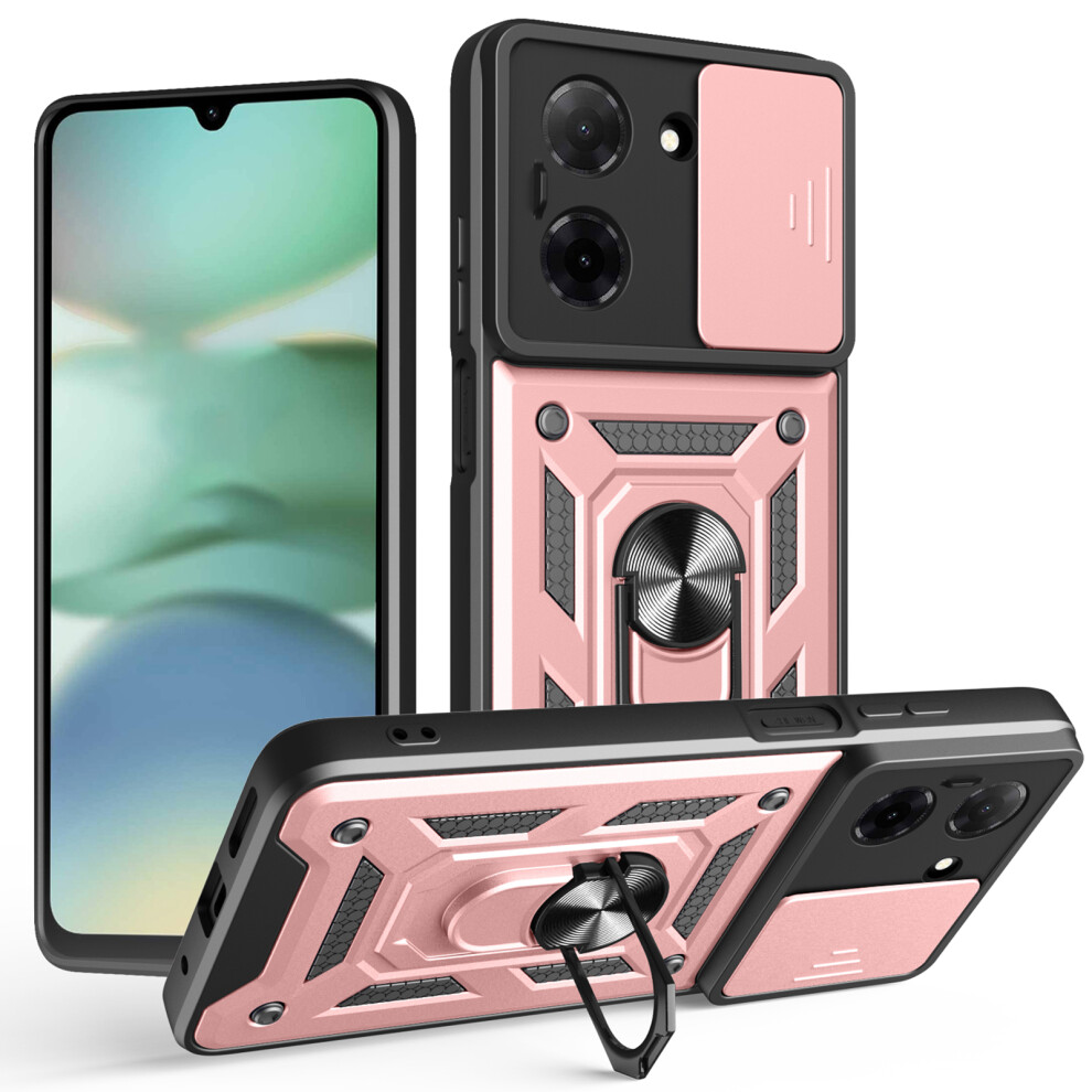 (Rose ) Amorus For Xiaomi Redmi A5 Nfc (Eu) (173.45Mm) Case Kickstand Pc + Tpu Phone Cover With Camera Lens Slider Gold 6914297575544