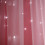 Starry Sky Voile Grommet Curtains Pink 200x150cm 5