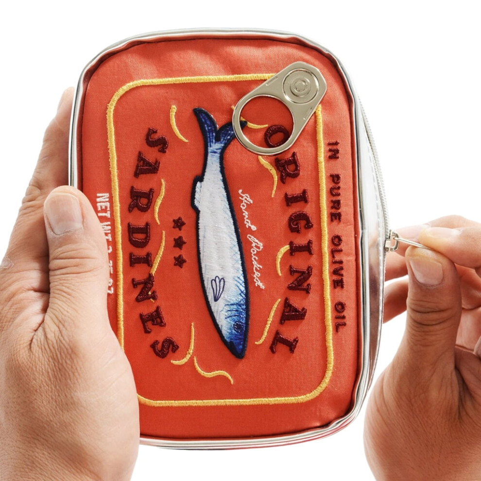 Milue sardine-shaped cosmetic bag for women, portable