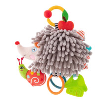 Brinquedo para pendurar para bebês, 1 unidade, móbile de pelúcia com chocalho e mordedor em formato de animal para berço, carrinho de bebê ou
