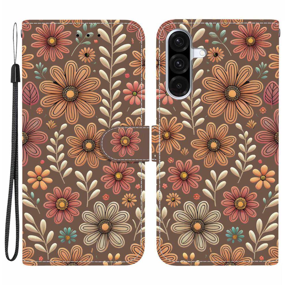 (Blossom) For Samsung Galaxy A17 5G / A17 4G / A26 5G Wallet Case Pattern Printing Leather Stand Phone Cover With Strap 6914299171065