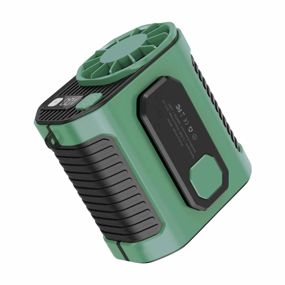 3-In-1 Waist And Neck Fan With 5000Mah Power Bank 972700658785