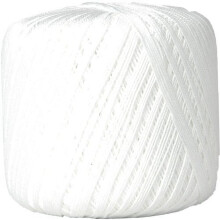 Crochet Thread Size 10 White 50g 100% Mercerized Cotton