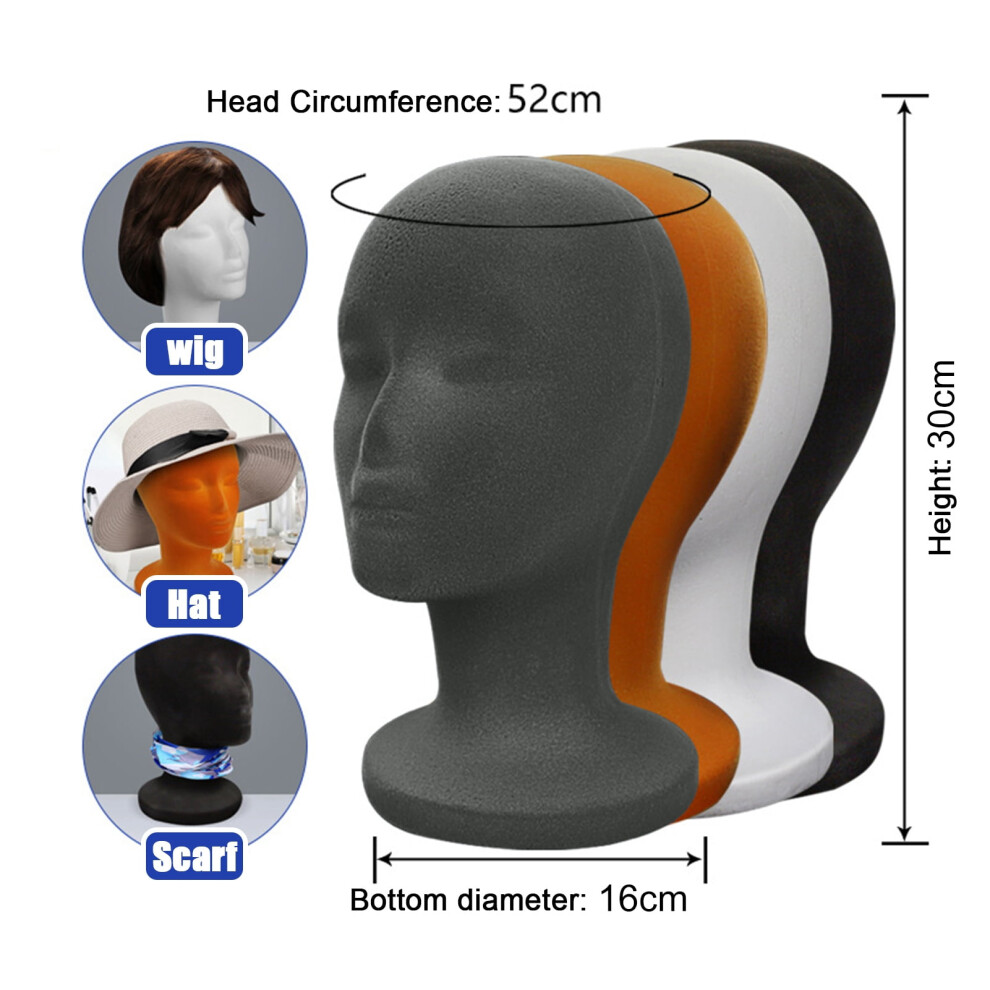 Foam Wig Head Mannequin Female Tall 12.5 Inch