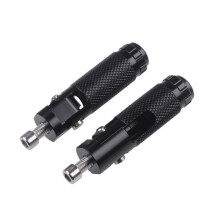 2 Pezzi M8 Universali per Moto, Pedane Pieghevoli, Pedane Poggiapiedi, Pedane Posteriori, Set di Pedali per Moto, Neri