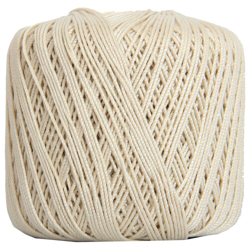 Threadart mercerized cotton crochet thread size 3 natural