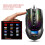 Mouse da gioco con display a schermo 6400 DPI, retroilluminazione RGB, mouse da gioco per PC, mouse 7