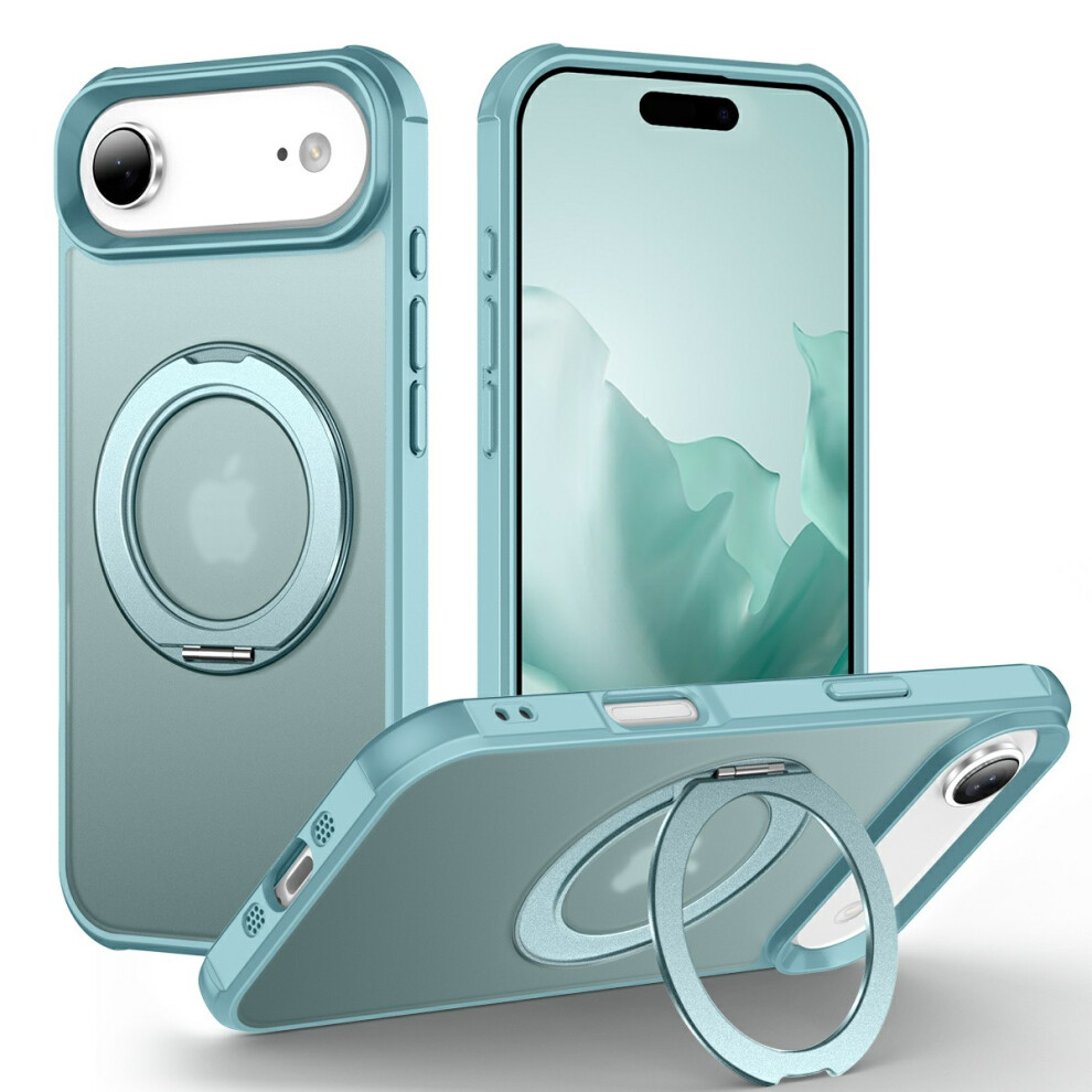 (Lake ) For Iphone Air Case Magnetic Kickstand Tpu + Pc Shockproof Hybrid Phone Cover Blue 6914292774096