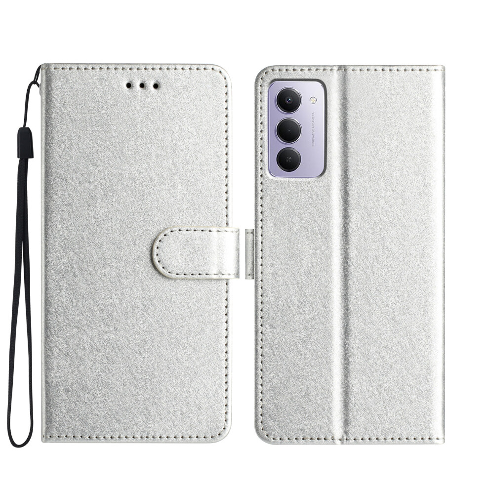 (Silver) For Xiaomi Redmi 15 5G (Global) (169Mm) Wallet Case Leather Folio Phone Cover Magnetic Clasp Silver 6914292788819