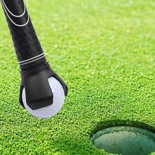 Golf Ball Picker Rubber Tip Zinc Alloy Black