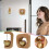 Brass Solid Wood Doorbell with Magnet 1pc 6