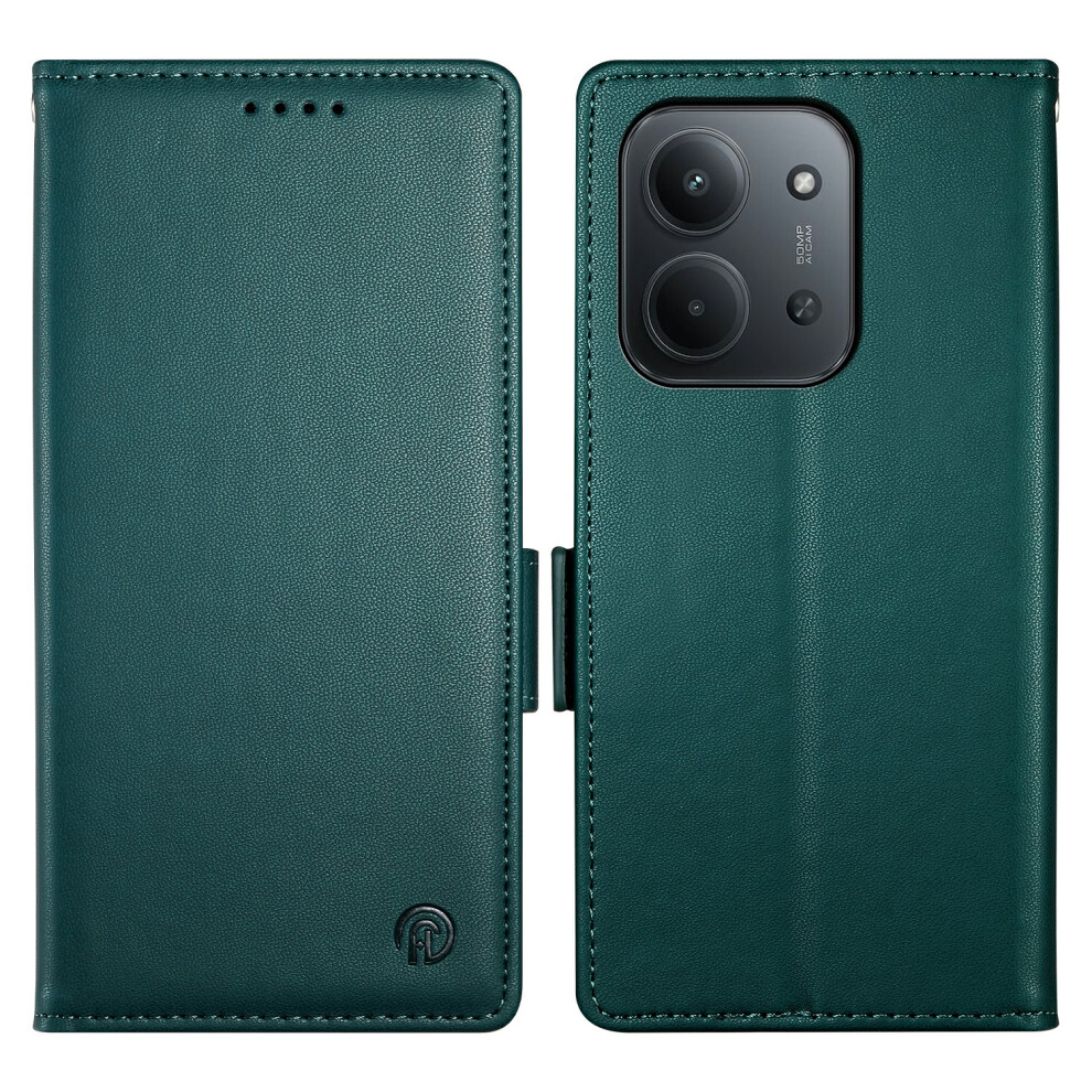 (Blackish ) Stand Case For Xiaomi Redmi 15C 4G (Global) (171Mm) / Poco C85 4G (171Mm) Pu Leather Wallet Phone Cover Green 6914290095995