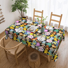Nappe P-Ok-Em-On, nappe imperméable et anti-taches pour la table familiale de Thanksgiving/Noël