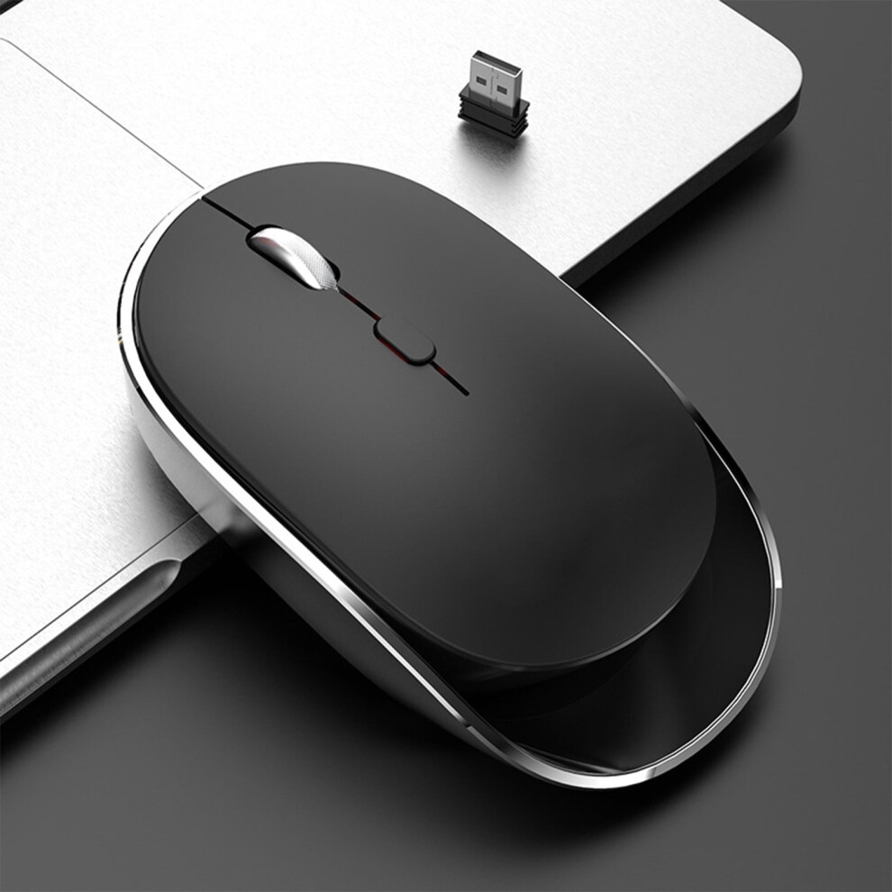 Txmfgh Rechargeable Bluetooth Mouse Silent Portable 2.4Ghz 908436407212