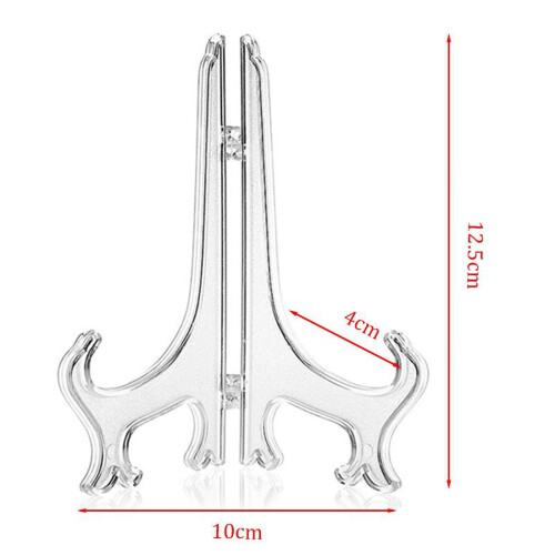 Folding Tray Bracket Rack Transparent 5 pcs 2