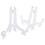Folding Tray Bracket Rack Transparent 5 pcs 4