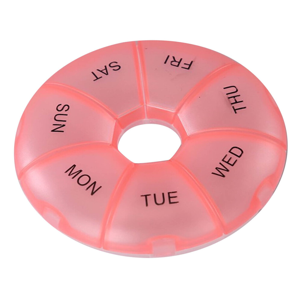 Travel pill organizer portable 7-day pill box