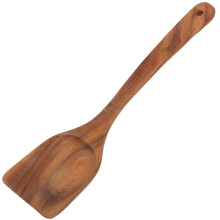 Spatulă de bucătărie din lemn cu mâner lung, 1 bucată