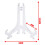 Folding Tray Bracket Rack Transparent 5 pcs 7