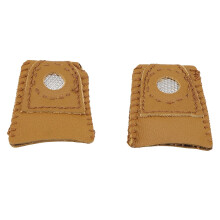 Delaman leather thimble with metal tip small size 2 pcs