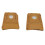 Delaman leather thimble with metal tip small size 2 pcs 1