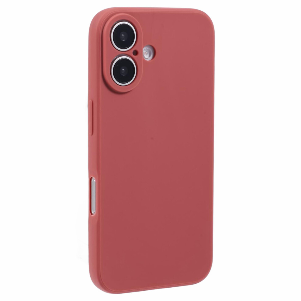 (Red) For Iphone 17 Case Precise Cutouts Straight Edge Tpu Shockproof Phone Cover Red 6914298387610