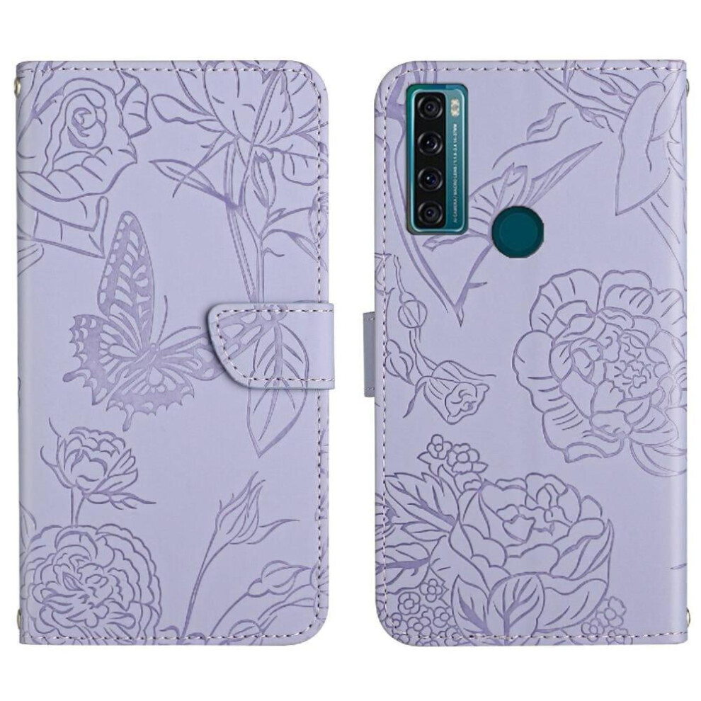 Tcl 20 Se Shockproof Leather Flip Case With Wrist Strap 971050988269