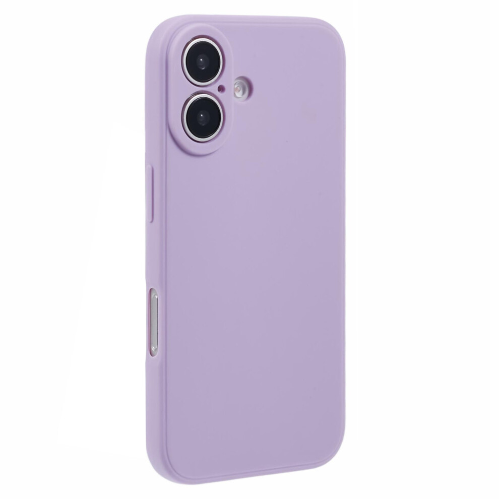 (Purple) For Iphone 17 Case Precise Cutouts Straight Edge Tpu Shockproof Phone Cover Purple 6914296114775